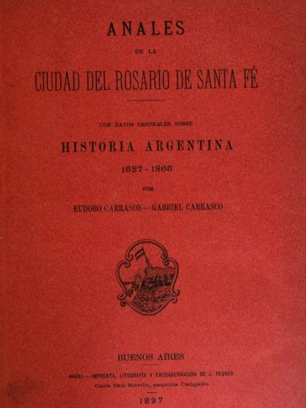 Mapa de Rosario 1850